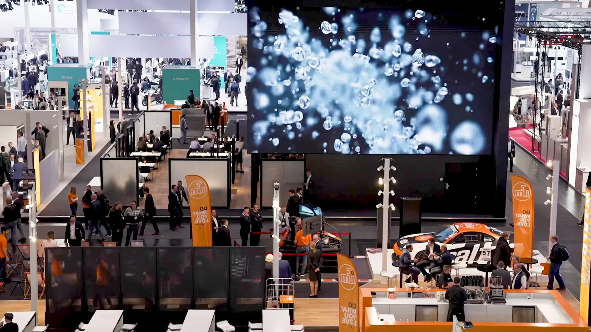Hovedscenen og utstillingshaller på Hannover Messe